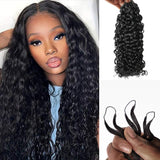 Kinky Curly - Feather Crochet Braid Human Hair Extension